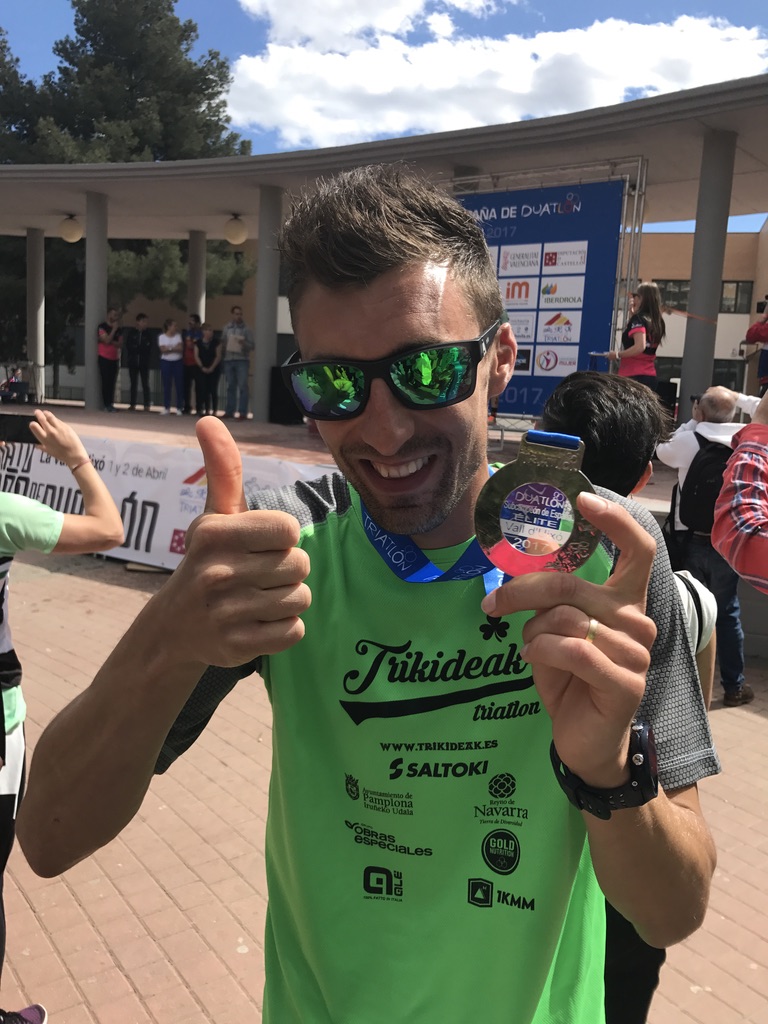 Marcos Yániz, subcampeón de España de duatlón